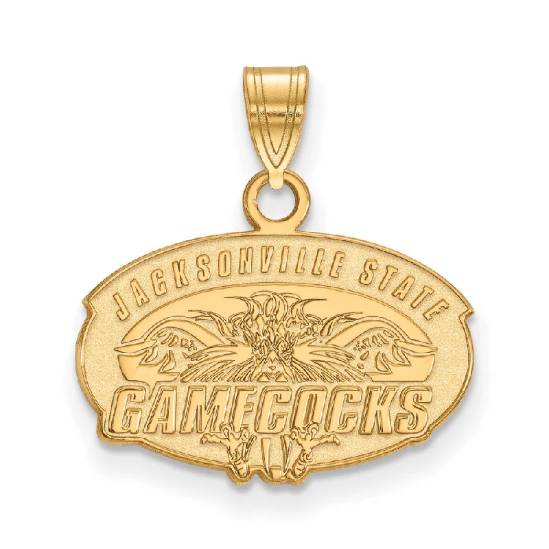 10k Yellow Gold Jacksonville State Small Pendant