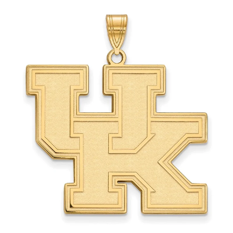 Timeless Elegance Now At Special Discounts 10k Yellow Gold U. of Kentucky XL 'UK' Pendant