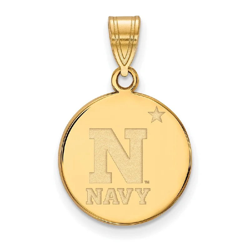 Limited Stock On Premium Jewelry At Low Prices 10k Yellow Gold U.S. Naval Academy Medium Disc Pendant Limited Stock On Premium Jewelry At Low Prices 10k Yellow Gold U.S. Naval Academy Medium Disc Pendant