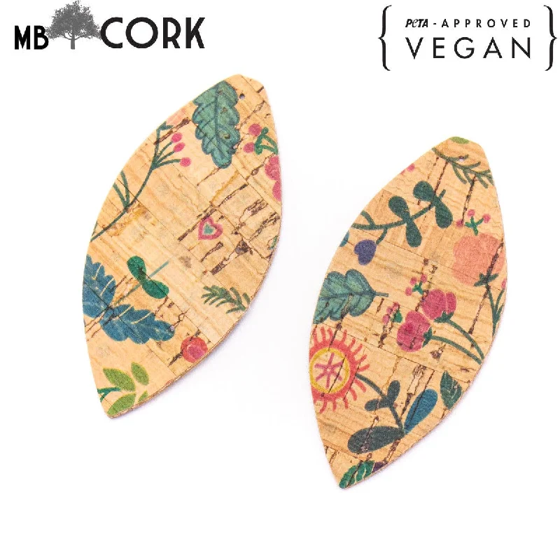 Special Offers On Handcrafted And Designer Jewelry 10Pcs Leaf-shaped Double-sided printing cork fabric suitable for any jewelry DIY D-3-461 Special Offers On Handcrafted And Designer Jewelry 10Pcs Leaf-shaped Double-sided printing cork fabric suitable for any jewelry DIY D-3-461