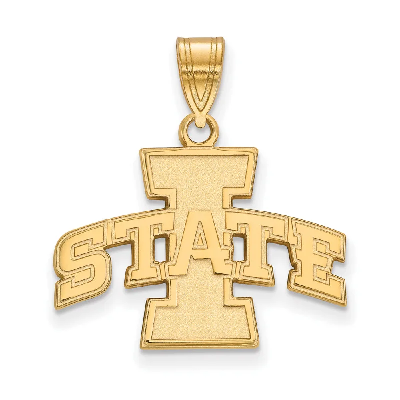 Your Dream Jewelry At Dream Prices 14k Gold Plated Silver Iowa State Medium 'I STATE' Pendant Your Dream Jewelry At Dream Prices 14k Gold Plated Silver Iowa State Medium 'I STATE' Pendant