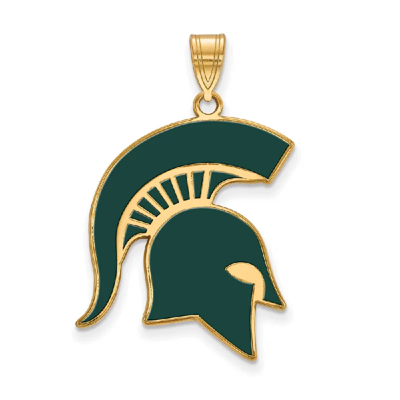 Once-A-Year Jewelry Deals – Shop Before They’Re Gone 14k Gold Plated Silver Michigan State XL Enamel Pendant Once-A-Year Jewelry Deals – Shop Before They’Re Gone 14k Gold Plated Silver Michigan State XL Enamel Pendant