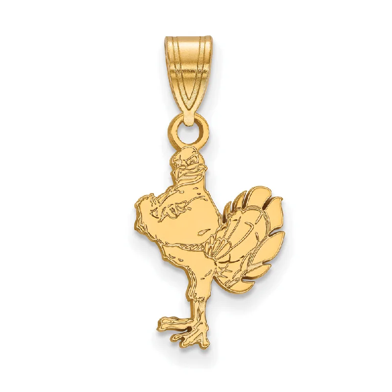 14k Gold Plated Silver Virginia Tech Medium Mascot Logo Pendant