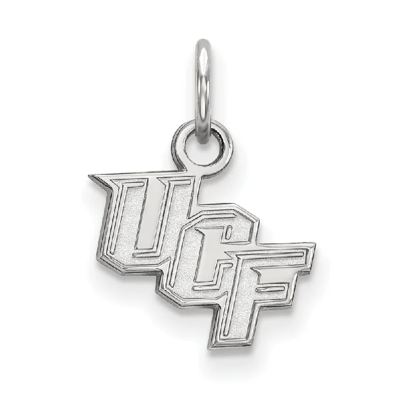 Premium Jewelry Now Available At Special Discounts 14k White Gold Central Florida XS (Tiny) 'UCF' Charm or Pendant