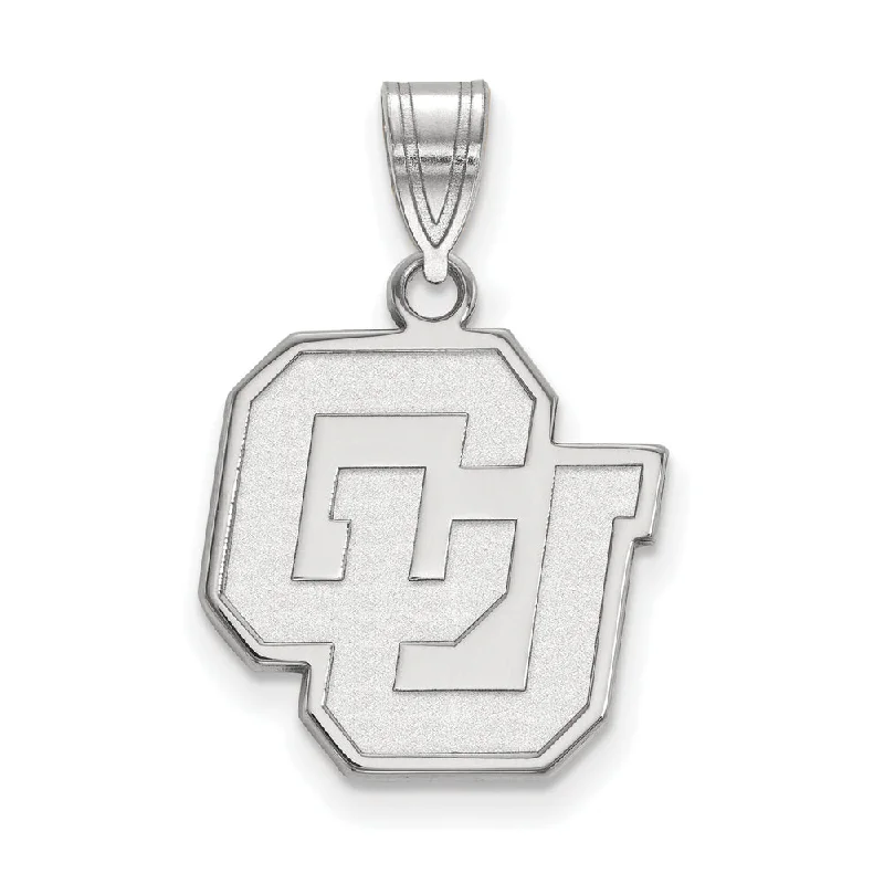 Affordable Luxury Jewelry For Every Occasion 14k White Gold U of Colorado Medium Pendant