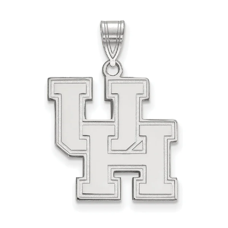 Elegant Designs, Unbeatable Discounts – Shop Jewelry Now 14k White Gold U. of Houston Large Pendant