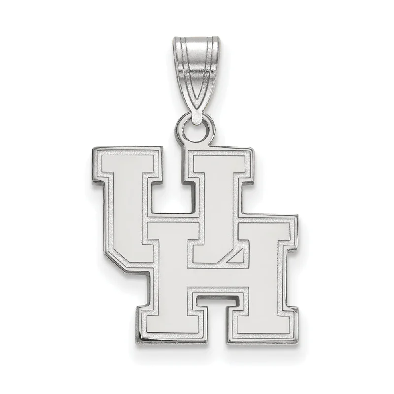 Shop Signature Jewelry Styles At Exclusive Prices 14k White Gold U. of Houston Medium 'UH' Pendant
