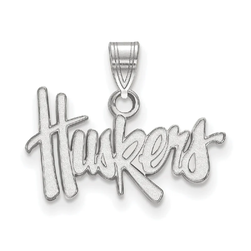 Unmissable Discounts On Timeless Jewelry Pieces 14k White Gold U. of Nebraska Small 'Huskers' Pendant