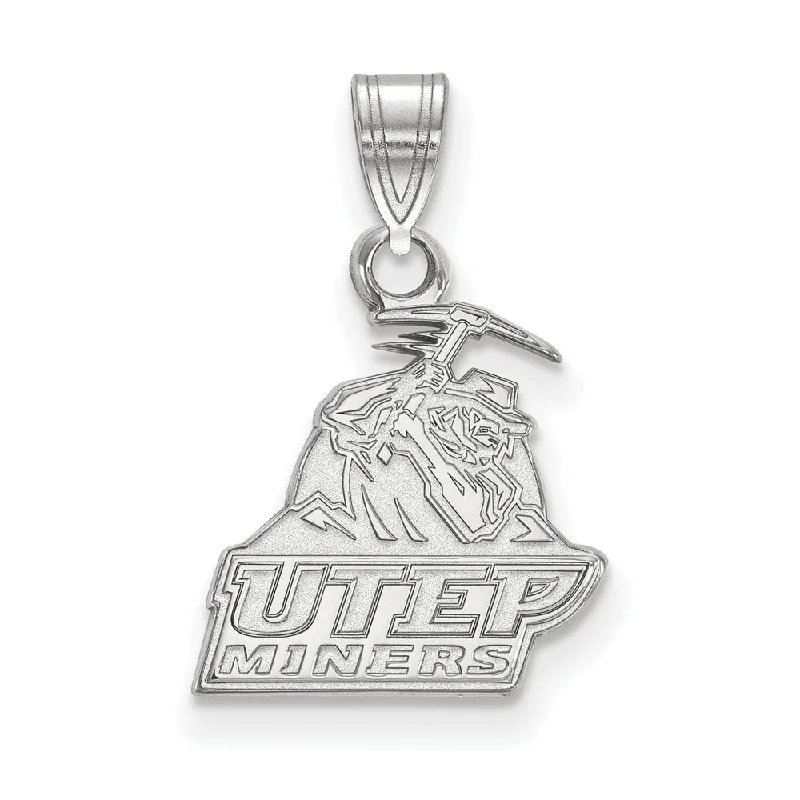 Buy More, Save More On Stunning Jewelry Pieces 14k White Gold U. of Texas at El Paso Small 'Miners' Pendant Buy More, Save More On Stunning Jewelry Pieces 14k White Gold U. of Texas at El Paso Small 'Miners' Pendant