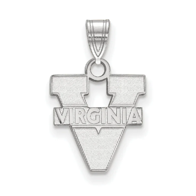Get The Sparkle You Love At Prices You Adore 14k White Gold U. of Virginia Small 'V' Logo Pendant Get The Sparkle You Love At Prices You Adore 14k White Gold U. of Virginia Small 'V' Logo Pendant