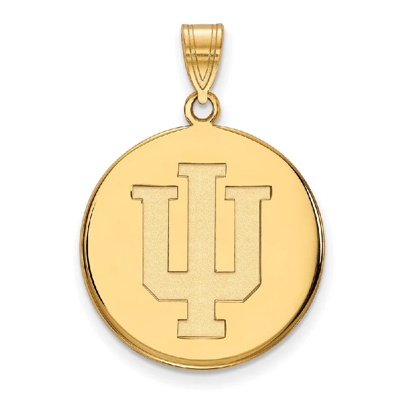Luxury Jewelry Without The Luxury Price Tag 14k Yellow Gold Indiana U Large Disc Pendant Luxury Jewelry Without The Luxury Price Tag 14k Yellow Gold Indiana U Large Disc Pendant