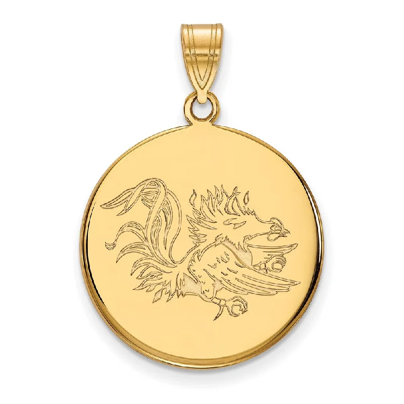 Sparkle On A Budget – Fine Jewelry For Less 14k Yellow Gold South Carolina Large Disc Pendant Sparkle On A Budget – Fine Jewelry For Less 14k Yellow Gold South Carolina Large Disc Pendant