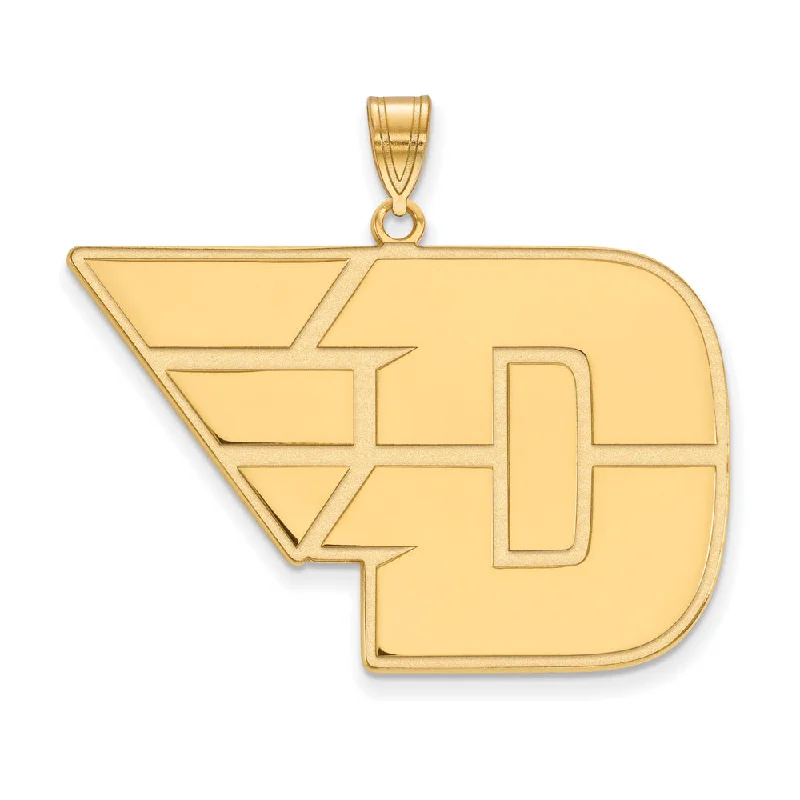 14k Yellow Gold U of Dayton XL Pendant