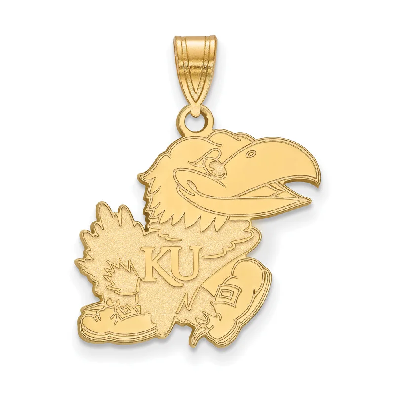 Save On Luxury Jewelry Pieces – Limited-Time Offers 14k Yellow Gold U. of Kansas Large Pendant