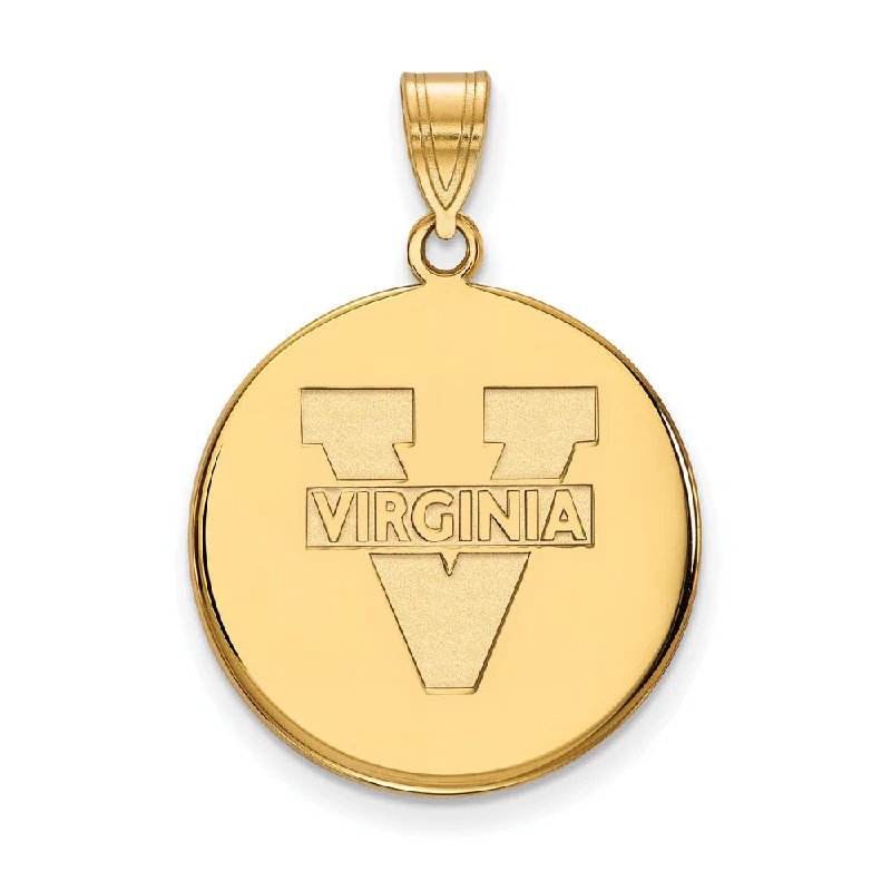 Shine In Style – Shop Jewelry Discounts Today 14k Yellow Gold U. of Virginia Large 'V' Logo Disc Pendant Shine In Style – Shop Jewelry Discounts Today 14k Yellow Gold U. of Virginia Large 'V' Logo Disc Pendant