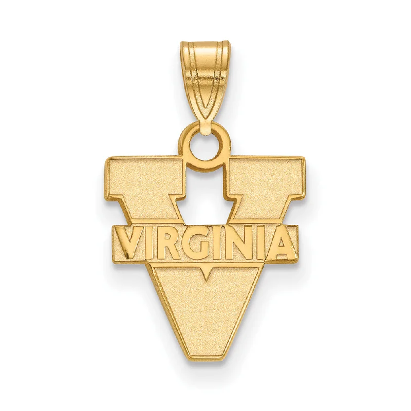 Flash Sale On Stunning Jewelry – Don't Miss Out 14k Yellow Gold U. of Virginia Small 'V' Logo Pendant