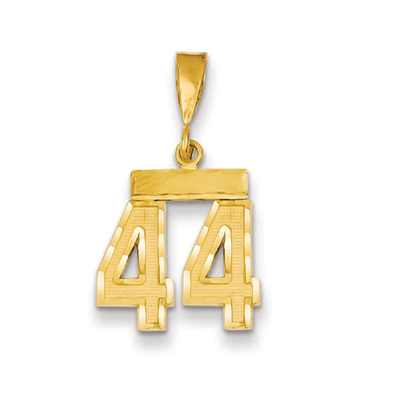 Fashion-Forward Jewelry At Exclusive Discounts 14k Yellow Gold, Varsity Collection, Small D/C Pendant Number 44