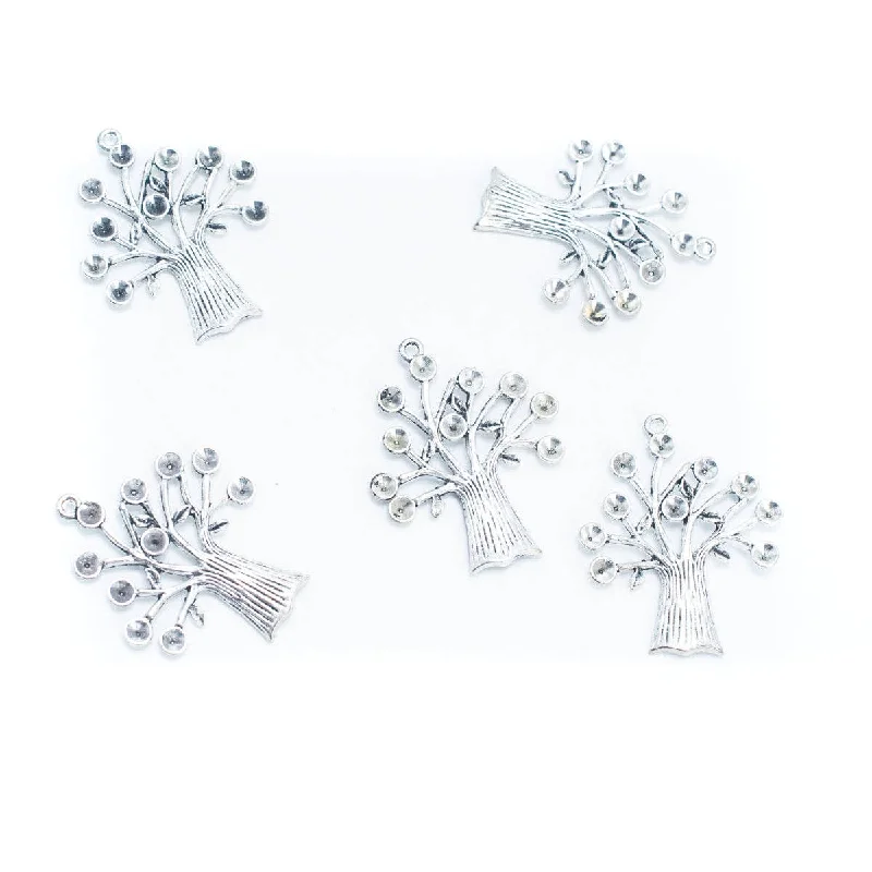 Premium Diamond Jewelry For Unforgettable Moments 5 units Pendant antique silver jewelry tree pendant Jewelry Findings & Components D-3-530