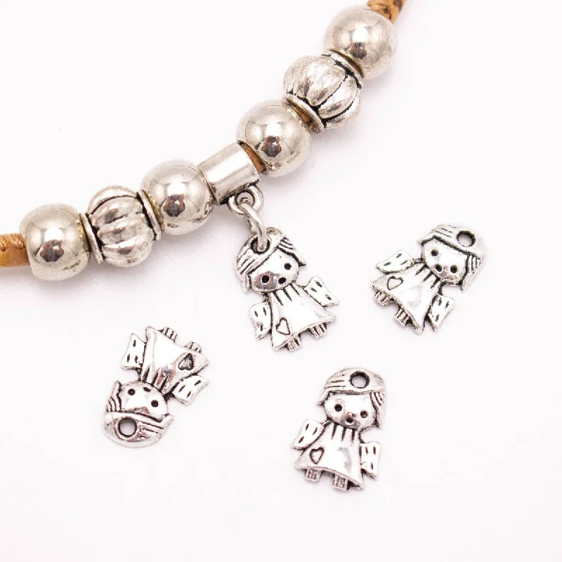 Premium Jewelry Now Available At Special Discounts 50 units 9x13mm  Pendant antique silver angel Necklace  jewelry pendant Jewelry Findings  D-3-469