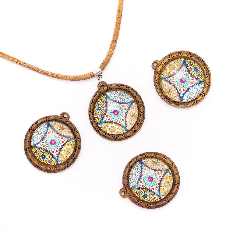 Must-Have Jewelry At Unbelievable Discounts 5pcs 38mm Round natural cork Portugal traditional ceramic tile pattern jewelry finding D-3-457 Must-Have Jewelry At Unbelievable Discounts 5pcs 38mm Round natural cork Portugal traditional ceramic tile pattern jewelry finding D-3-457