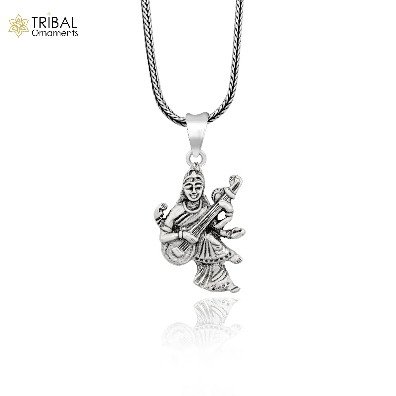 Affordable Luxury Jewelry – Style At A Great Price 925 sterling silver handmade goddess sarashwati or saraswati maa pendant, best student pendant for pray nsp695 Affordable Luxury Jewelry – Style At A Great Price 925 sterling silver handmade goddess sarashwati or saraswati maa pendant, best student pendant for pray nsp695