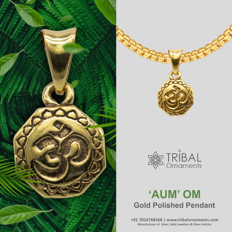 Exclusive Online Jewelry Sale – Don't Wait 925 sterling silver handmade Hindu mantra 'Aum' OM pendant, amazing stylish good luck pendant jewelry gold polished pendant jewelry nsp609 Exclusive Online Jewelry Sale – Don't Wait 925 sterling silver handmade Hindu mantra 'Aum' OM pendant, amazing stylish good luck pendant jewelry gold polished pendant jewelry nsp609