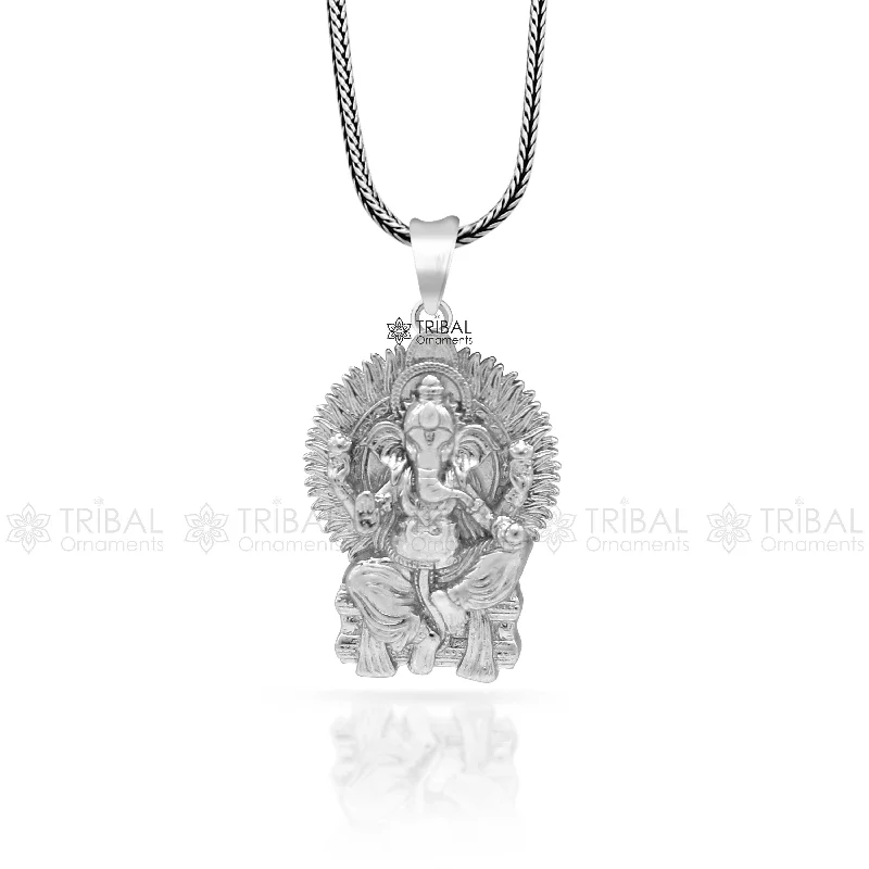 Jewelry Clearance – Final Chance To Save Big 925 sterling silver Lord GANESHA design pendant necklace, Lord Ganesha unique style handmade pendant for unisex gift Nsp822 Jewelry Clearance – Final Chance To Save Big 925 sterling silver Lord GANESHA design pendant necklace, Lord Ganesha unique style handmade pendant for unisex gift Nsp822