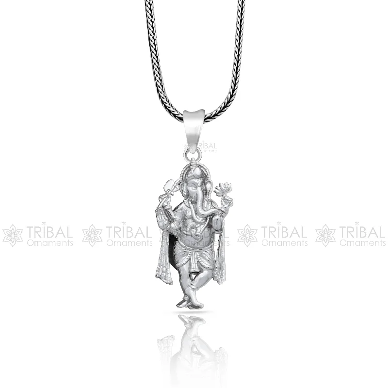 Luxury Meets Affordability – Jewelry Sale Live Now 925 sterling silver Lord Ganesha standing design pendant necklace, Lord Ganesha unique style handmade pendant for unisex gift Nsp829 Luxury Meets Affordability – Jewelry Sale Live Now 925 sterling silver Lord Ganesha standing design pendant necklace, Lord Ganesha unique style handmade pendant for unisex gift Nsp829