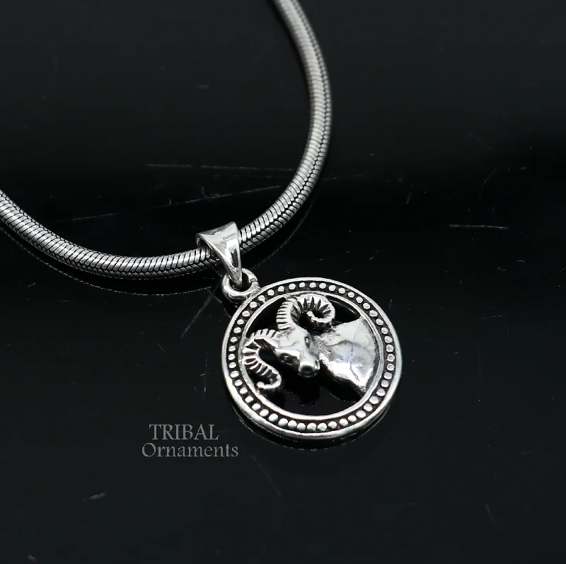 Seasonal Jewelry Clearance – Best Styles At The Lowest Prices 925 sterling silver unique Design horoscope zodiac Aries sign/symbol pendant unique Mesh Rashi symbol pendant best ethnic jewelry nsp574 Seasonal Jewelry Clearance – Best Styles At The Lowest Prices 925 sterling silver unique Design horoscope zodiac Aries sign/symbol pendant unique Mesh Rashi symbol pendant best ethnic jewelry nsp574