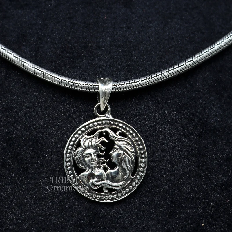 Unique Jewelry For Less – Shop The Sale Now 925 sterling silver unique Design horoscope zodiac Gemini sign/symbol pendant unique "Mithun Rashi" symbol pendant ethnic jewelry nsp578 Unique Jewelry For Less – Shop The Sale Now 925 sterling silver unique Design horoscope zodiac Gemini sign/symbol pendant unique "Mithun Rashi" symbol pendant ethnic jewelry nsp578