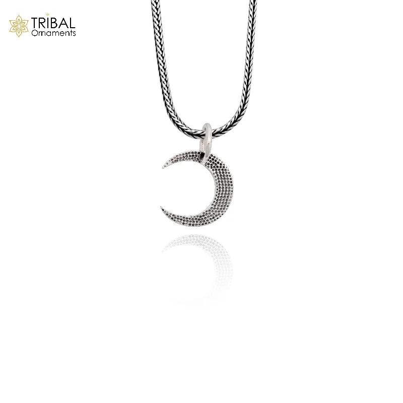 Luxury Meets Affordability – Jewelry Sale Live Now 925 sterling silver unique half moon pendant amazing delicate silver jewelry for both men and women nsp651 Luxury Meets Affordability – Jewelry Sale Live Now 925 sterling silver unique half moon pendant amazing delicate silver jewelry for both men and women nsp651