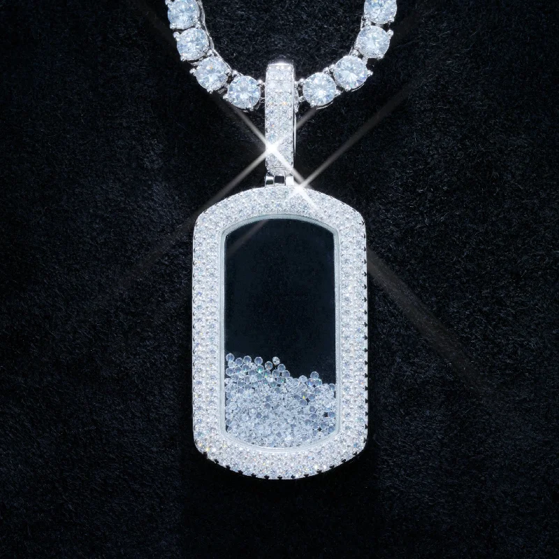 Jewelry Deals That Outshine The Rest 925S & VVS Moissanite Dog Tag Necklace