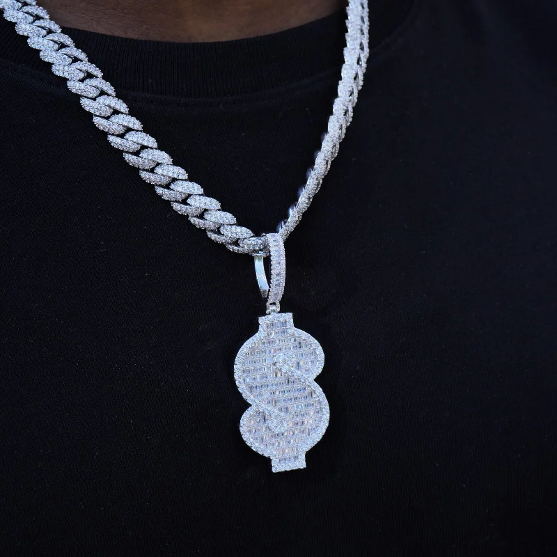 Exclusive Jewelry Sale Event – Shop Now Baguette Dollar Sign Necklace