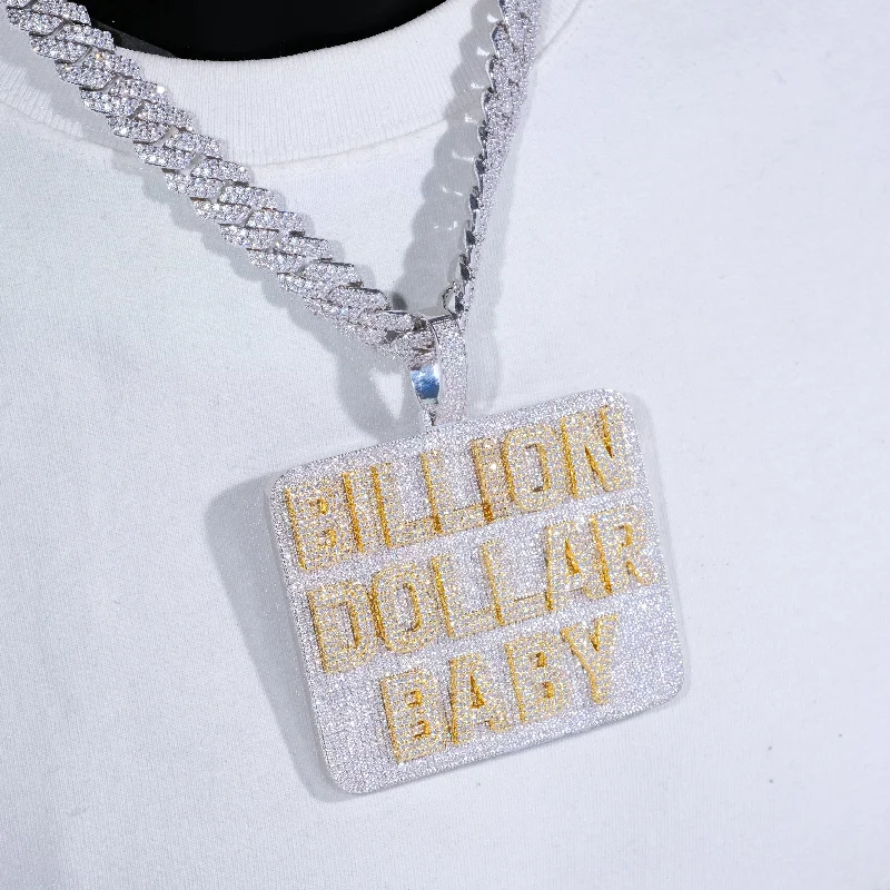 Your Dream Jewelry At Dream Prices CUSTOM LETTER NECKLACE 3D BIG SQUARE