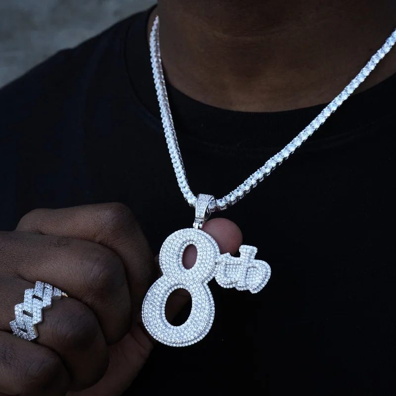 Timeless Jewelry At Special Discount Rates Iced 8th Necklace