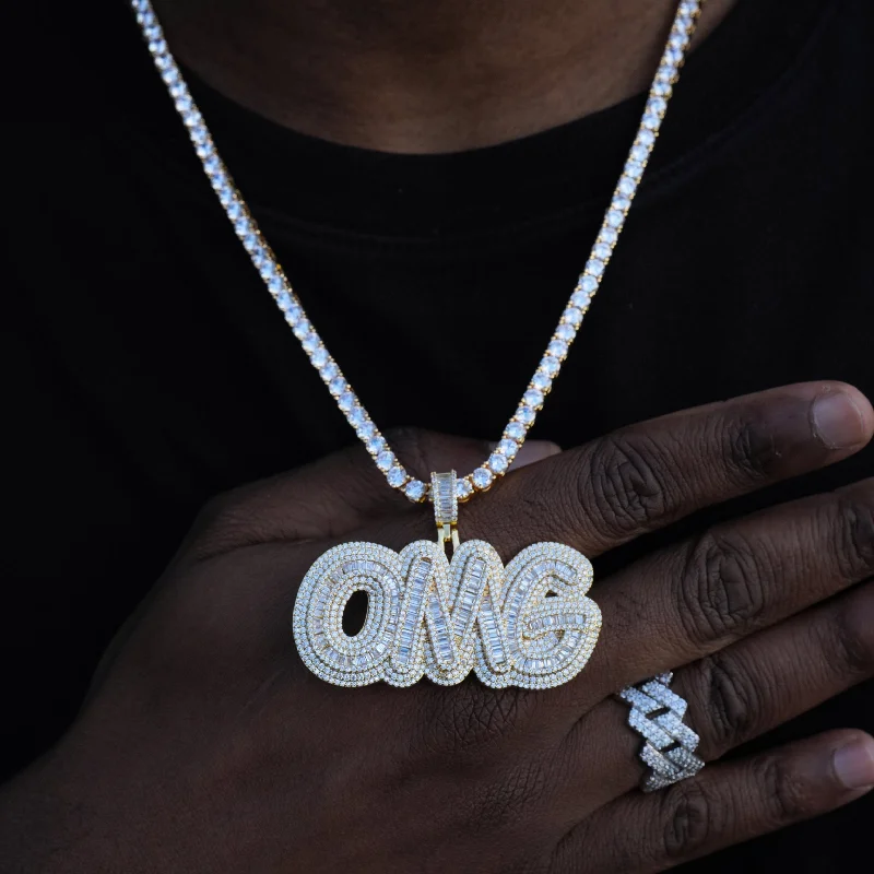 Personalized Jewelry Sale – Meaningful Gifts At Great Prices Iced Baguette OMG Necklace Personalized Jewelry Sale – Meaningful Gifts At Great Prices Iced Baguette OMG Necklace