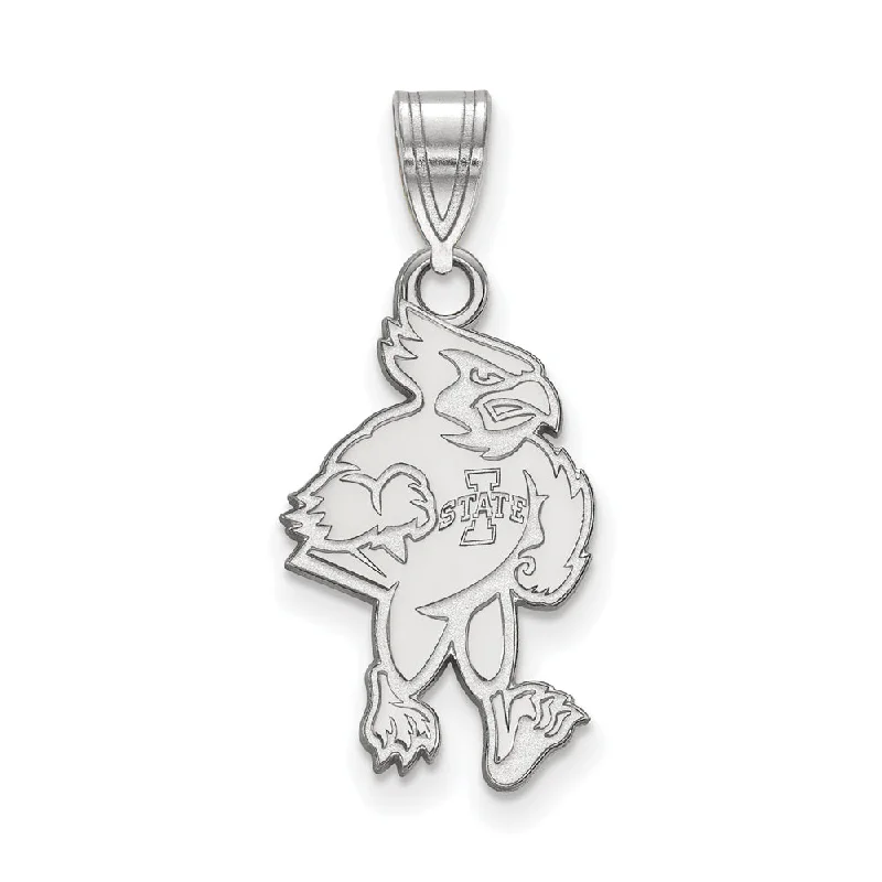 Breathtaking Jewelry, Breathtaking Prices Sterling Silver Iowa State Large Mascot Pendant Breathtaking Jewelry, Breathtaking Prices Sterling Silver Iowa State Large Mascot Pendant