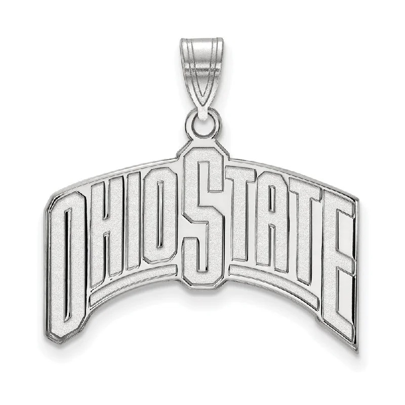 Dazzle With Discounts – Shop Jewelry On Sale Sterling Silver Ohio State XL Pendant