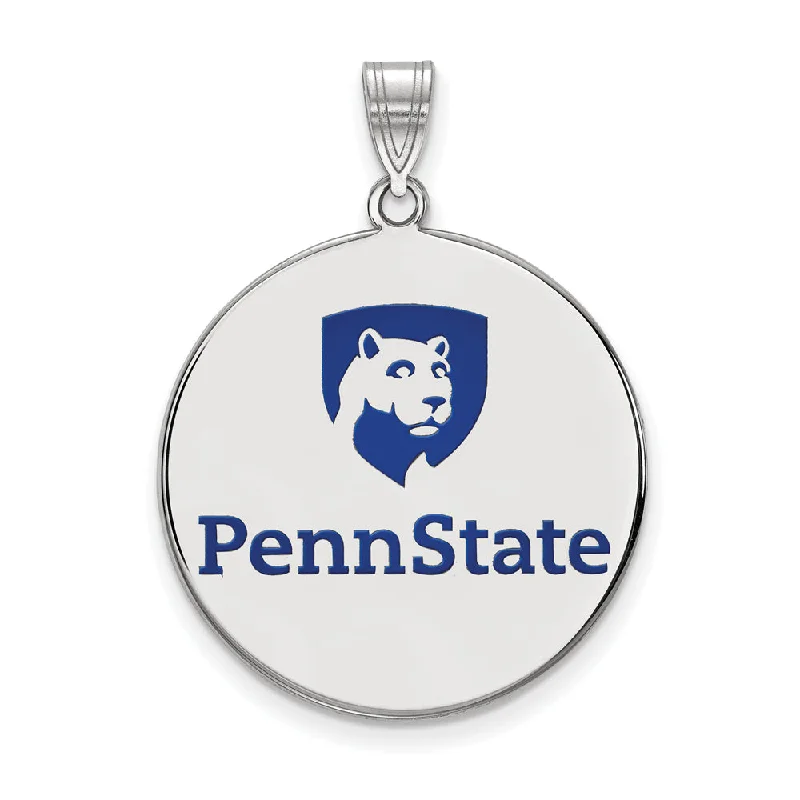 Exclusive Gemstone Jewelry Markdowns – Shop Now Sterling Silver Penn State XL Enamel Disc Pendant Exclusive Gemstone Jewelry Markdowns – Shop Now Sterling Silver Penn State XL Enamel Disc Pendant