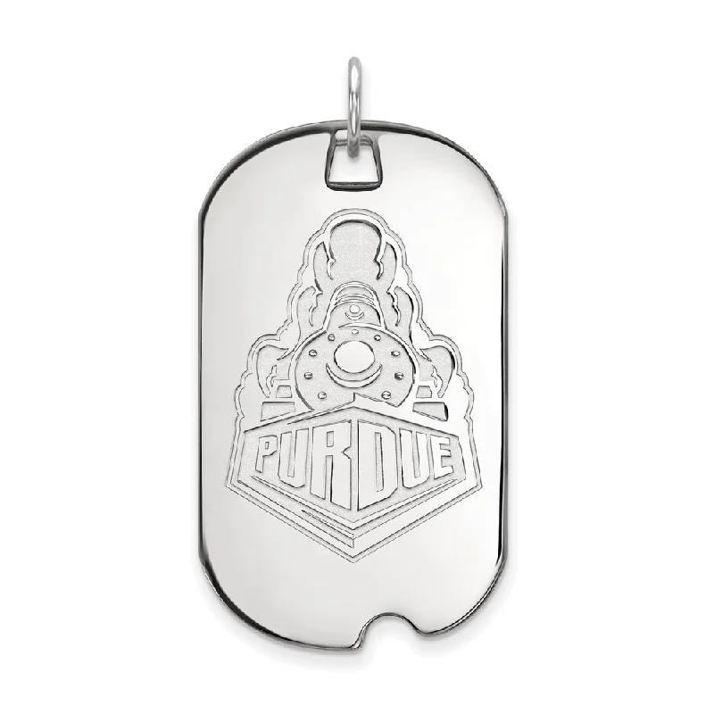 Elegant Jewelry At Unbeatable Offers – Shop Before It's Gone Sterling Silver Purdue Large Logo Dog Tag Pendant Elegant Jewelry At Unbeatable Offers – Shop Before It's Gone Sterling Silver Purdue Large Logo Dog Tag Pendant