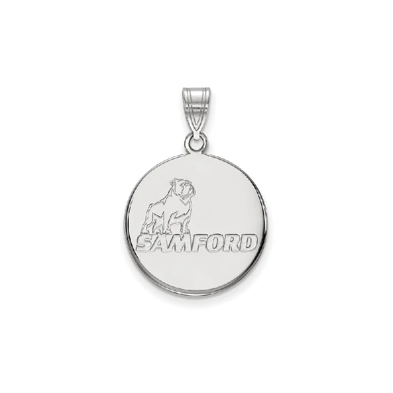 Huge Savings On Timeless Jewelry Collections Sterling Silver Samford U. Large Mascot Logo Pendant