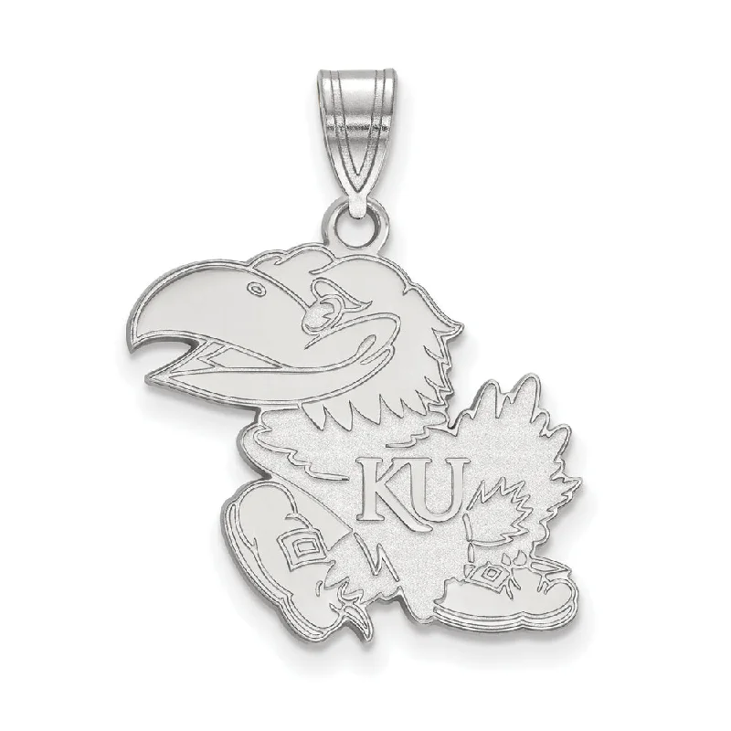 Timeless Elegance At Unbelievable Discounts Sterling Silver U. of Kansas Large Mascot Pendant Timeless Elegance At Unbelievable Discounts Sterling Silver U. of Kansas Large Mascot Pendant