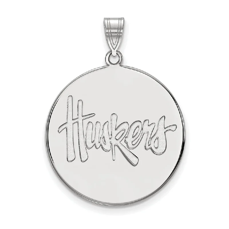 Modern Jewelry At Exclusive Discounts – Shop Today Sterling Silver U. of Nebraska XL Disc Pendant Modern Jewelry At Exclusive Discounts – Shop Today Sterling Silver U. of Nebraska XL Disc Pendant