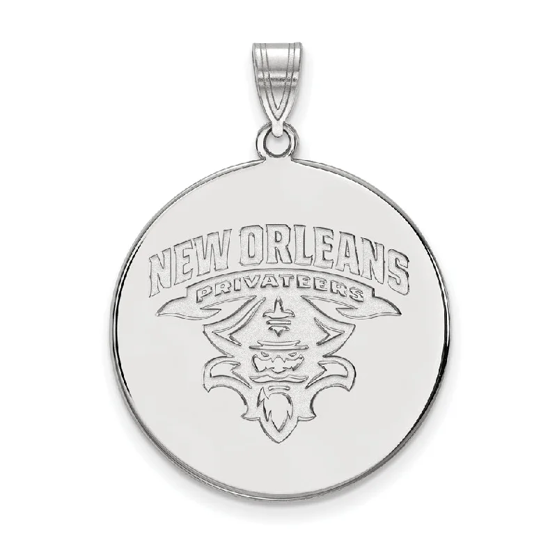 Exclusive Jewelry Sale – Sparkle For Less Sterling Silver U. of New Orleans XL Disc Pendant Exclusive Jewelry Sale – Sparkle For Less Sterling Silver U. of New Orleans XL Disc Pendant