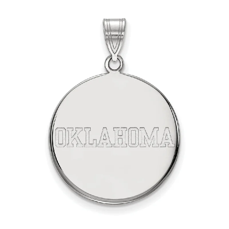 Shop Dazzling Jewelry At The Best Prices Sterling Silver U. of Oklahoma Large Disc Pendant Shop Dazzling Jewelry At The Best Prices Sterling Silver U. of Oklahoma Large Disc Pendant
