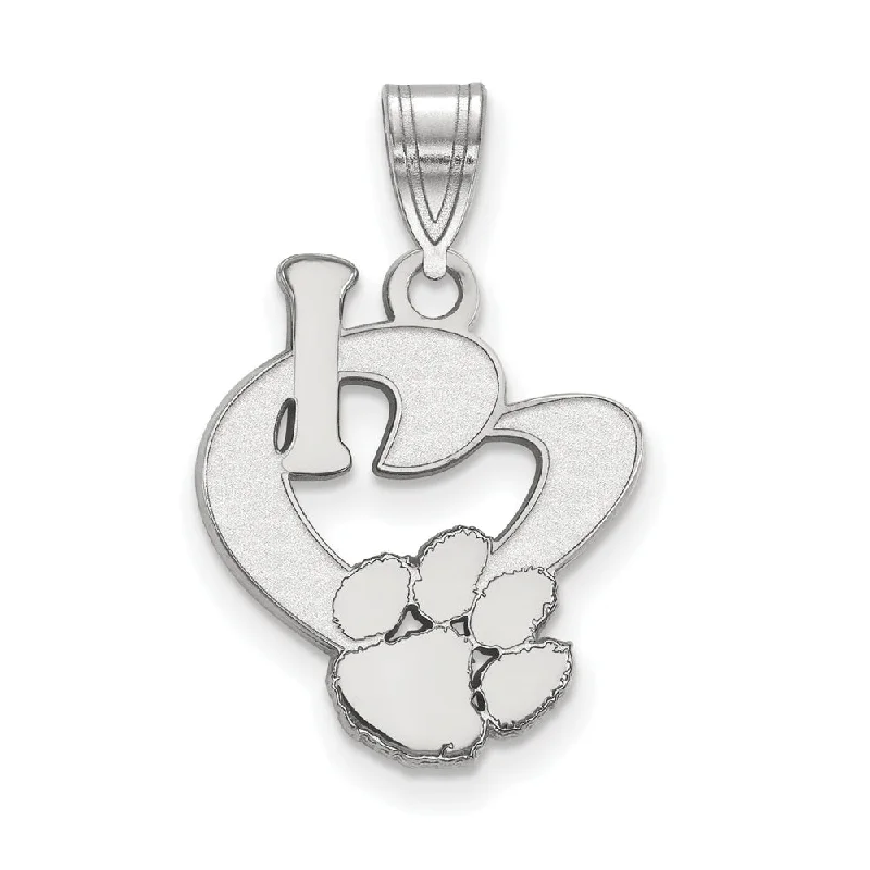 Unmissable Jewelry Clearance – Final Reductions Sterling Silver Clemson U Large I Love Logo Pendant Unmissable Jewelry Clearance – Final Reductions Sterling Silver Clemson U Large I Love Logo Pendant