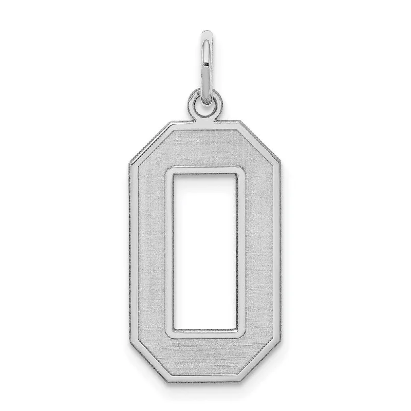 Bold And Beautiful Jewelry Now At Irresistible Prices Sterling Silver, Jersey Collection, Large Number 0 Pendant