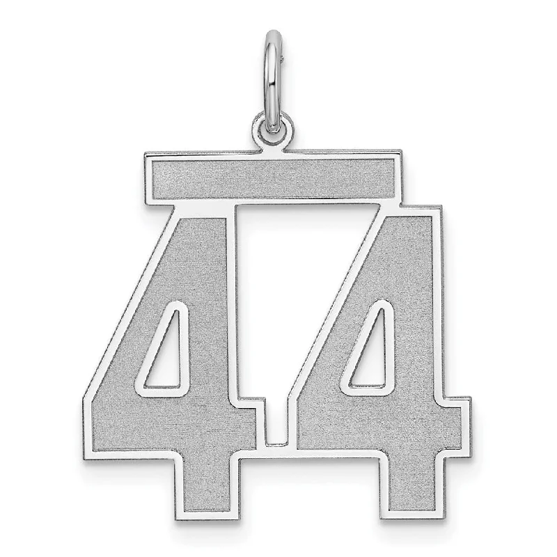 Jewelry Clearance – Final Chance To Save Big Sterling Silver, Jersey Collection, Large Number 44 Pendant Jewelry Clearance – Final Chance To Save Big Sterling Silver, Jersey Collection, Large Number 44 Pendant