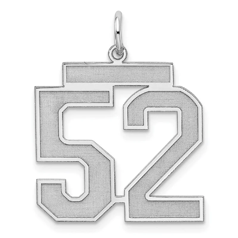 Accessorize For Less – Luxury Jewelry At Affordable Prices Sterling Silver, Jersey Collection, Large Number 52 Pendant Accessorize For Less – Luxury Jewelry At Affordable Prices Sterling Silver, Jersey Collection, Large Number 52 Pendant