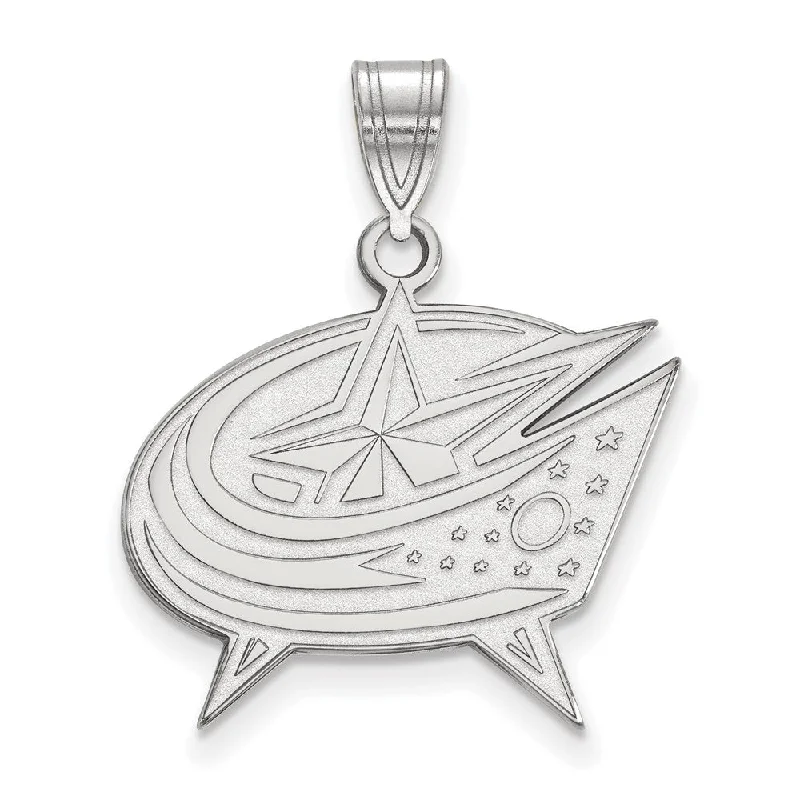 Bold And Beautiful Jewelry Now At Irresistible Prices Sterling Silver NHL Columbus Blue Jackets Large Pendant